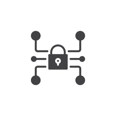 Siber Güvenlik vektör simgesi