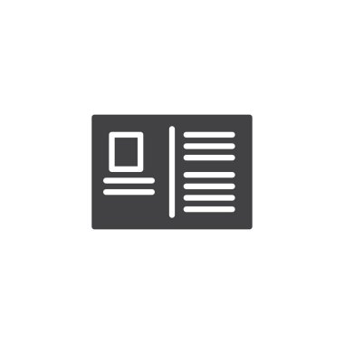 Kartpostal vektör simgesi