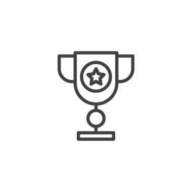 Trophy Kupası anahat simgesini