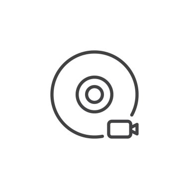 Video kaydı anahat simgesini