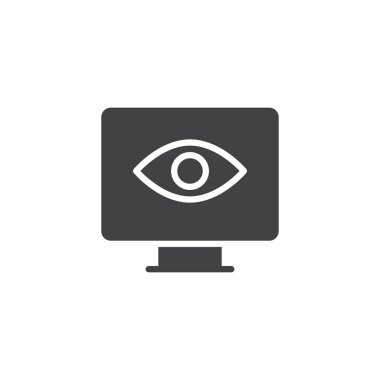 İzleme göz vektör simgesi