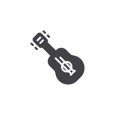 Akustik gitar vektör simgesi