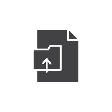 Arşiv dosyası belge vektör simgesi