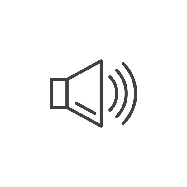 Audio hangszóró szerkezeti ikon — Stock Vector