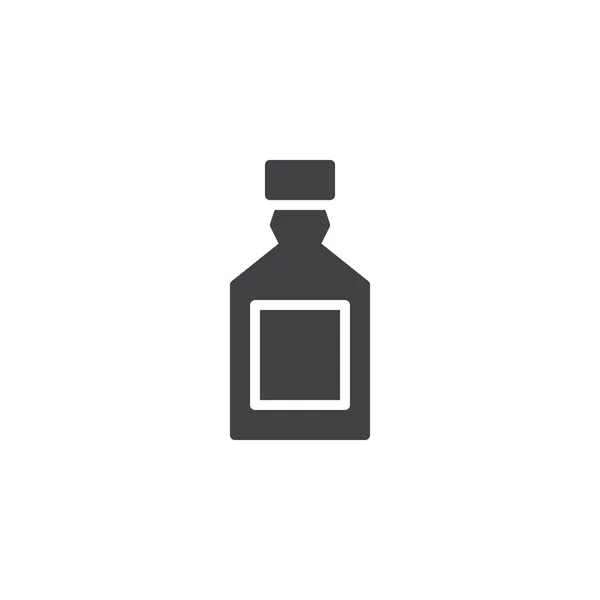 Icône vectorielle bouteille de whisky — Image vectorielle