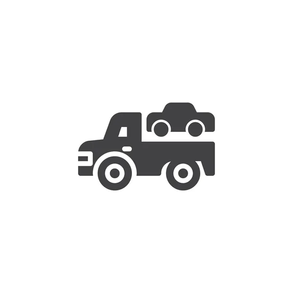 Çekici kamyon vektör simgesi — Stok Vektör