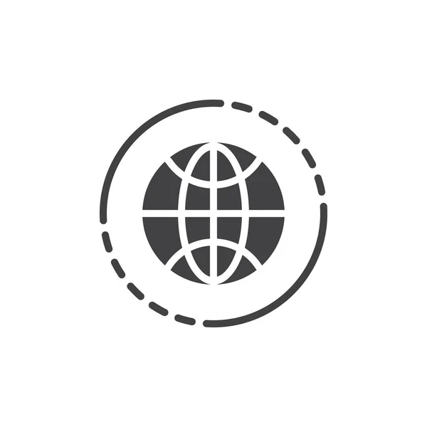 Worldwide vector icon — Stock Vector