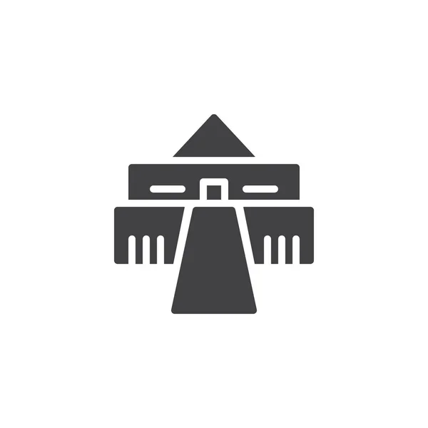 Icône vectorielle temple égyptien — Image vectorielle