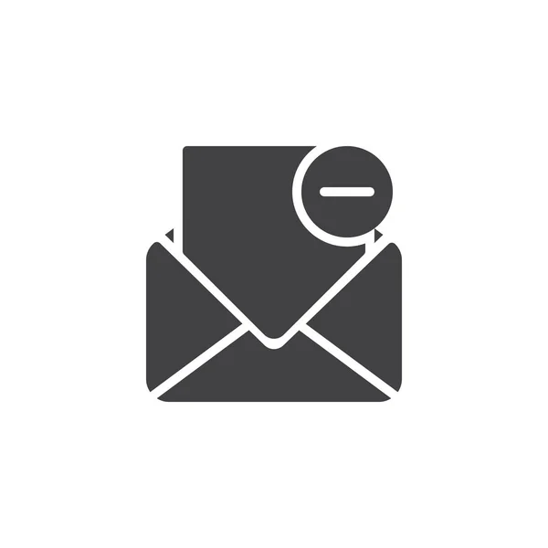 Remover ícone vetor de correio — Vetor de Stock