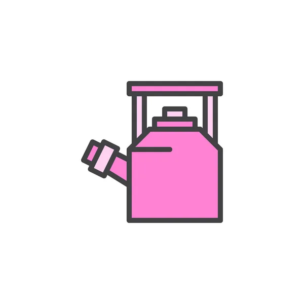 Иконка со свистящим чайником — стоковый вектор