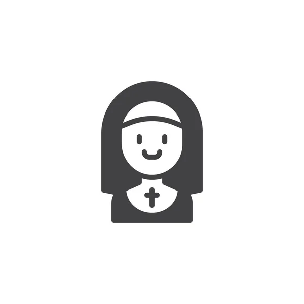 Монахиня векторная икона — стоковый вектор