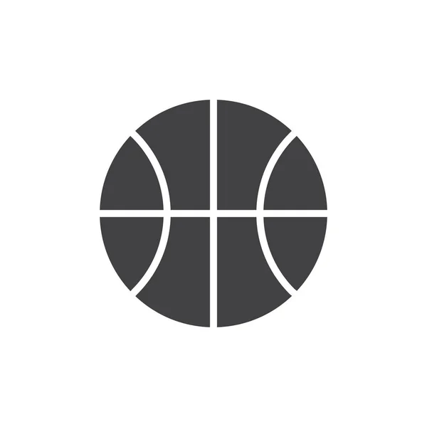 Basketball ball vector icon — Stock Vector