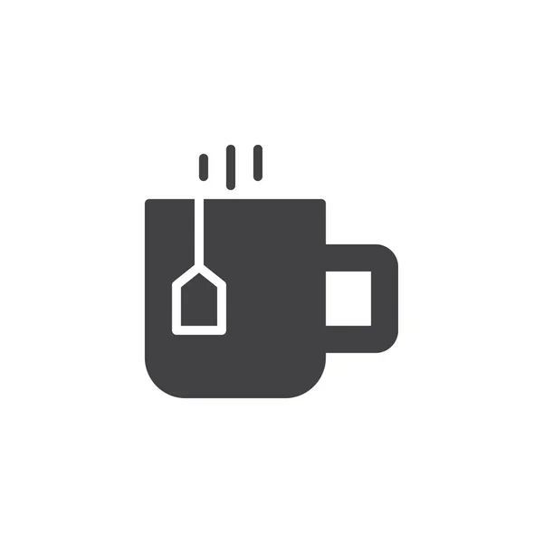 Teáscsésze teafiltert vektor ikon — Stock Vector
