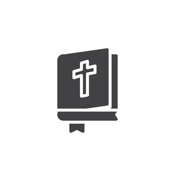 Abrir libro de la Biblia vector icono — Vector de stock