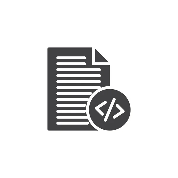 Coding file vector icon — Stock Vector