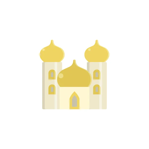 Palazzo arabo icona piatta — Vettoriale Stock
