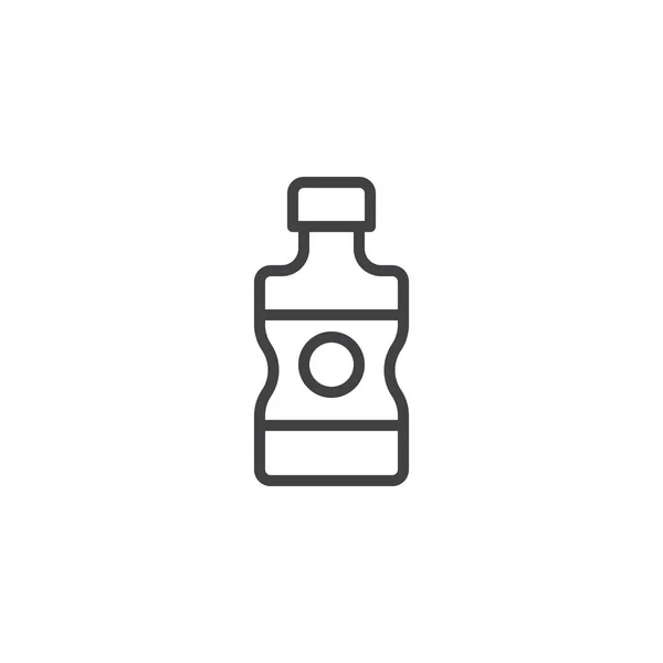 Water bottle outline icon — Stock Vector