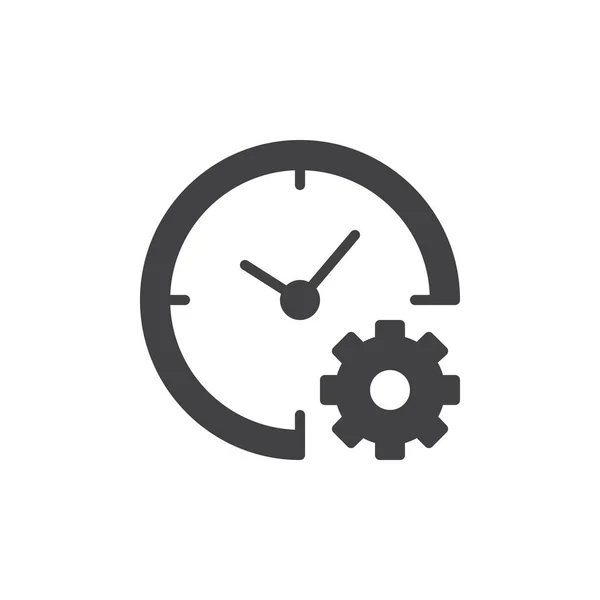 Tiempo icono vector de gestión — Vector de stock