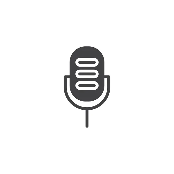 Mikrofon vektör simgesi — Stok Vektör
