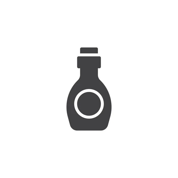 Syrup bottle for ice cream vector icon — Stock Vector