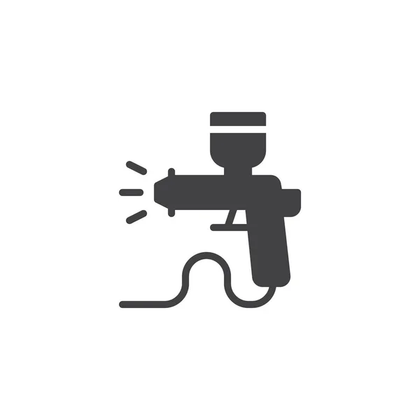 Verf spuitpistool vector pictogram — Stockvector