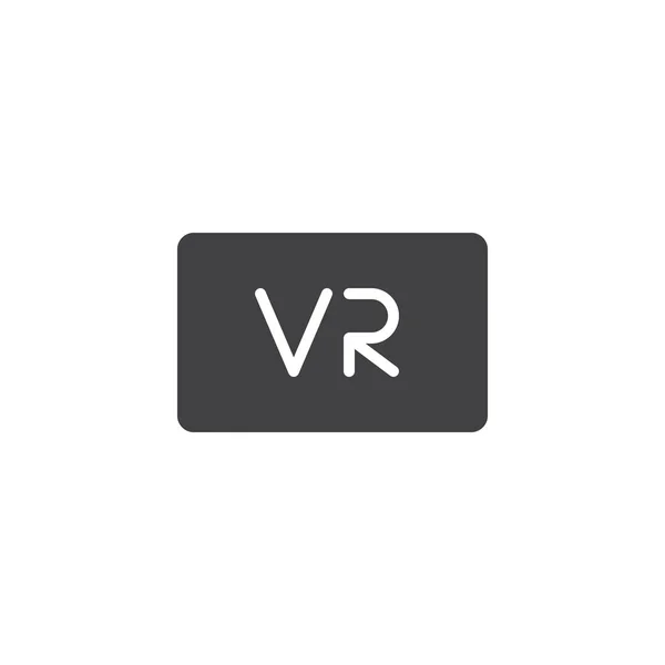 Icono de vector de botón de realidad virtual — Vector de stock