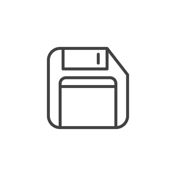 Ícone de esboço de disquete —  Vetores de Stock
