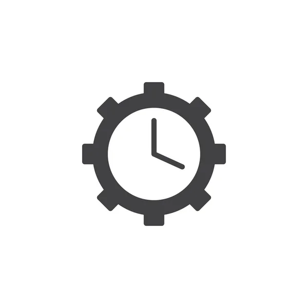 Uhr Getriebevektorsymbol — Stockvektor