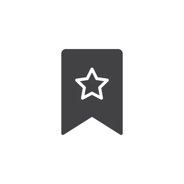 Marcador estrella vector icono — Archivo Imágenes Vectoriales
