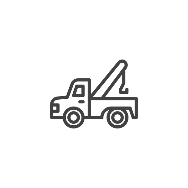 Tow truck disposition ikonen — Stock vektor