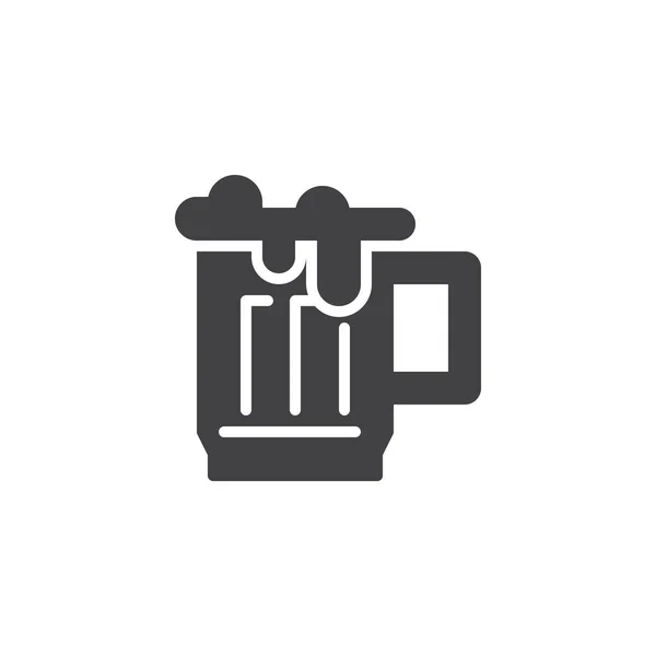 Piwo kubek wektor ikona — Wektor stockowy