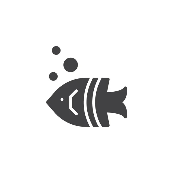 Tropical fish vector icon — Stock Vector