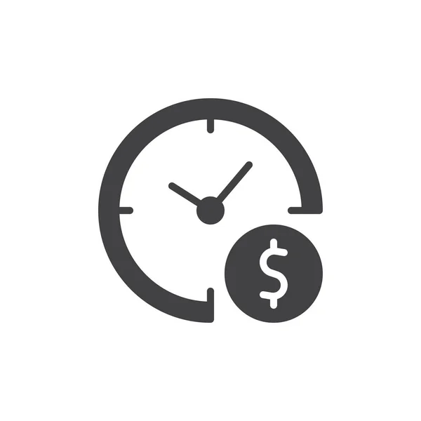 Idő Money Vector Icon — Stock Vector