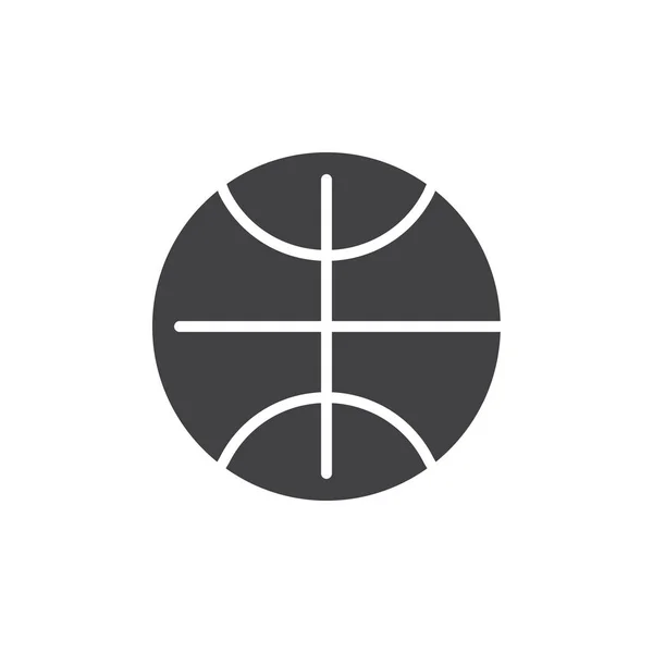 Basketball ball vector icon — Stock Vector