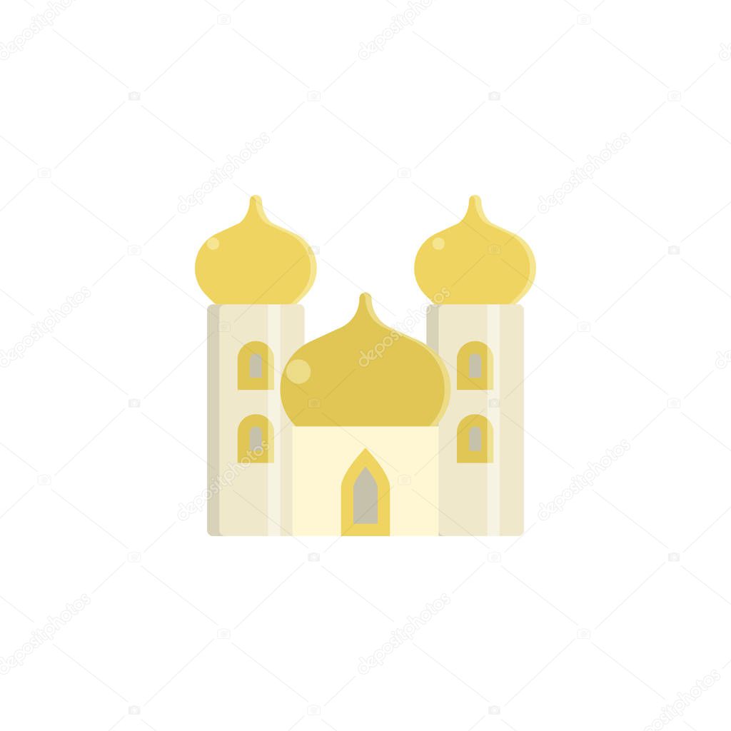 Arabian palace flat icon