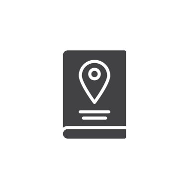 Rehber kitap vektör simgesi