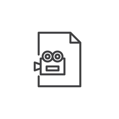 Video dosyası anahat simgesini