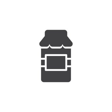 reçel kavanozu vektör simgesi