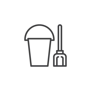 Kum kova kürek anahat simgesi ile