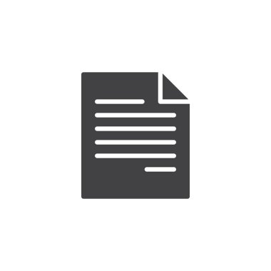 kağıt belge vektör simgesi