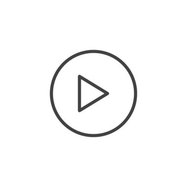 düğme anahat simgesi oynamak