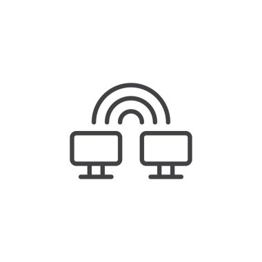 WiFi bağlantısı anahat simgesini