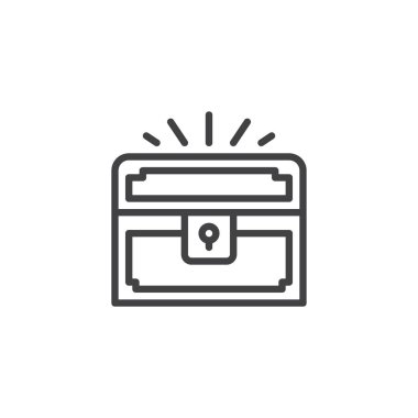 Hazine sandığı anahat simgesini