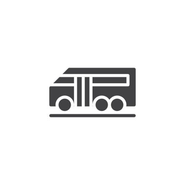 Havaalanı otobüs vektör simgesi