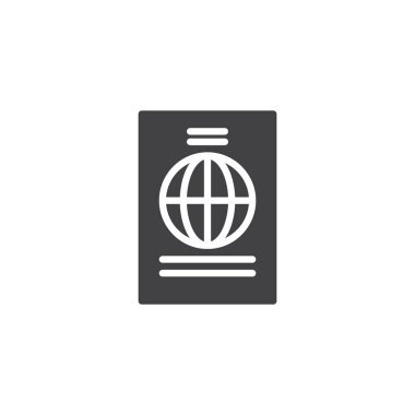 Pasaport belgesi vektör simgesi