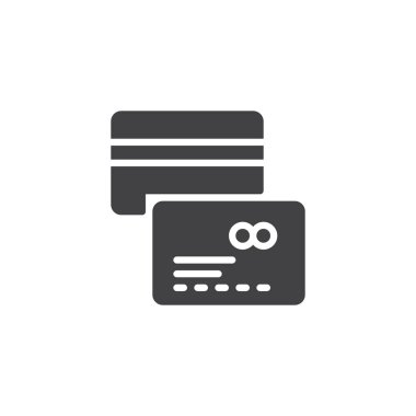 Kredi kartı vektör simgesi