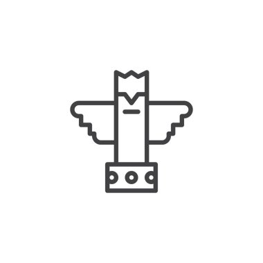 Kartal totem anahat simgesini