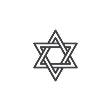 David yıldız anahat simgesini