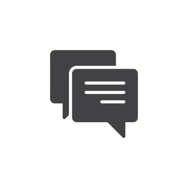 konuşma kabarcığı vektörü simgesi