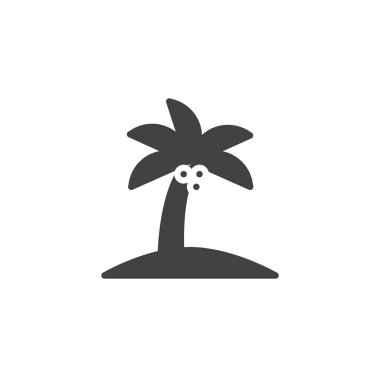 Palmiye ağacı vektör simgesi